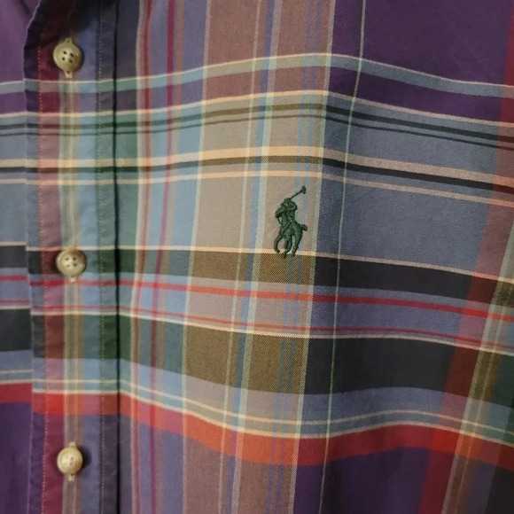 POLO RALPH LAUREN 2 men's long sleeve button-down preppy collegiate shirts, L - Picture 3 of 15